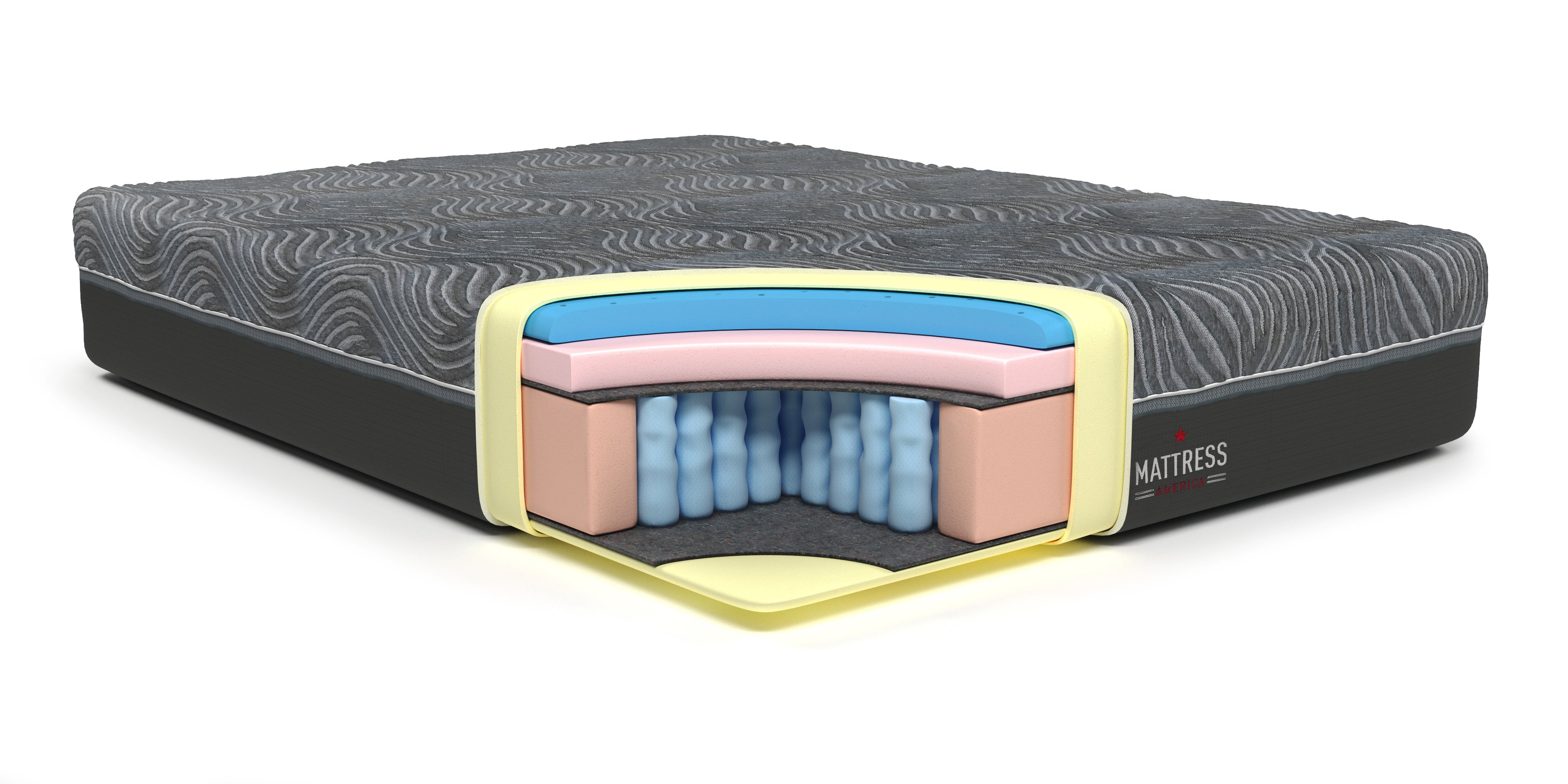 Serenity 12 Inch Pocket Coil Foam Encased Ventilated Gel Infused Memory Foam Mattress